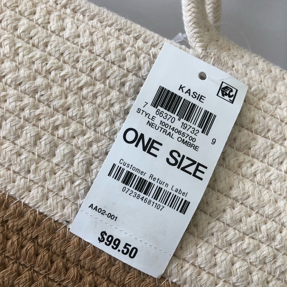 🔹New 👜 - INC International Concepts Katie Ombré Rope Tote, NWT - Picture 7 of 7